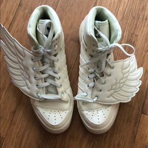 Jeremy Scott adidas original wings glowing sneaker